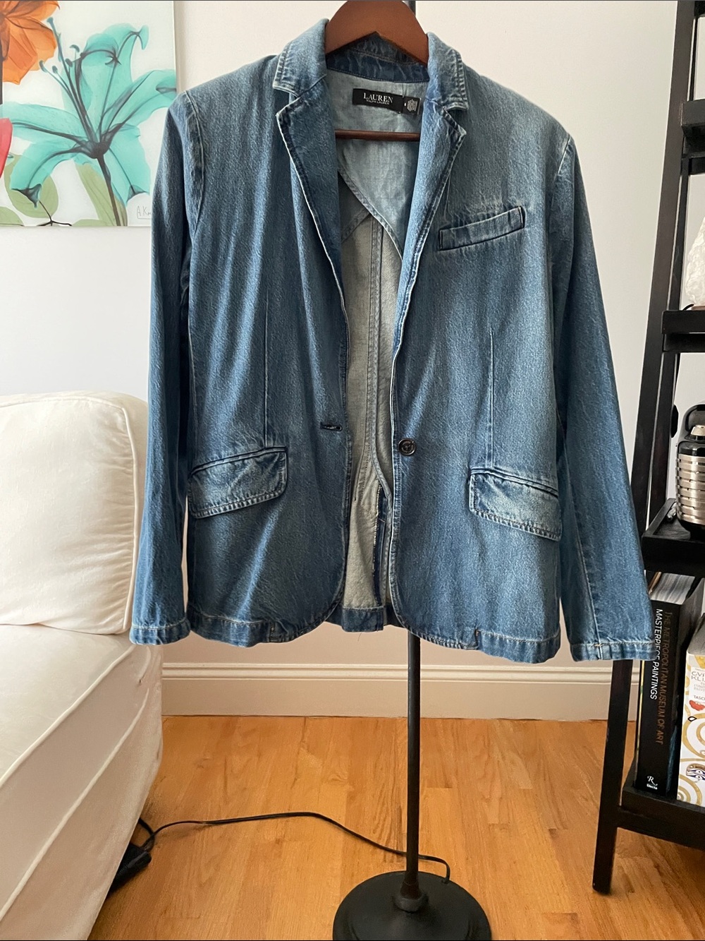Lauren Ralph Lauren Washed Blue Denim Sport Coat